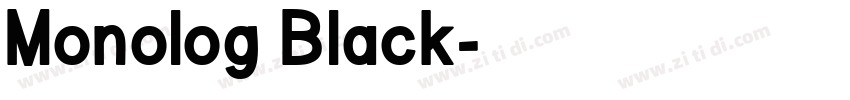 Monolog Black字体转换